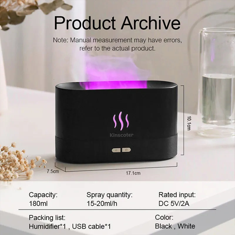 Aroma Diffuser Air Humidifier Flame